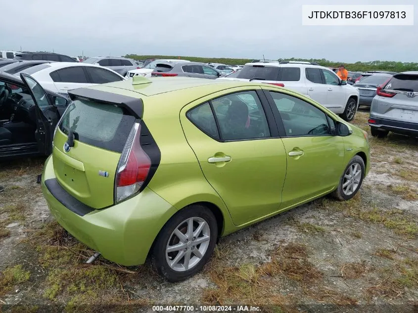 JTDKDTB36F1097813 2015 Toyota Prius C Three