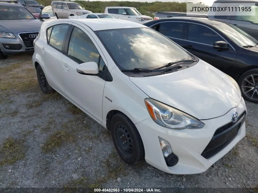 JTDKDTB3XF1111955 2015 Toyota Prius C