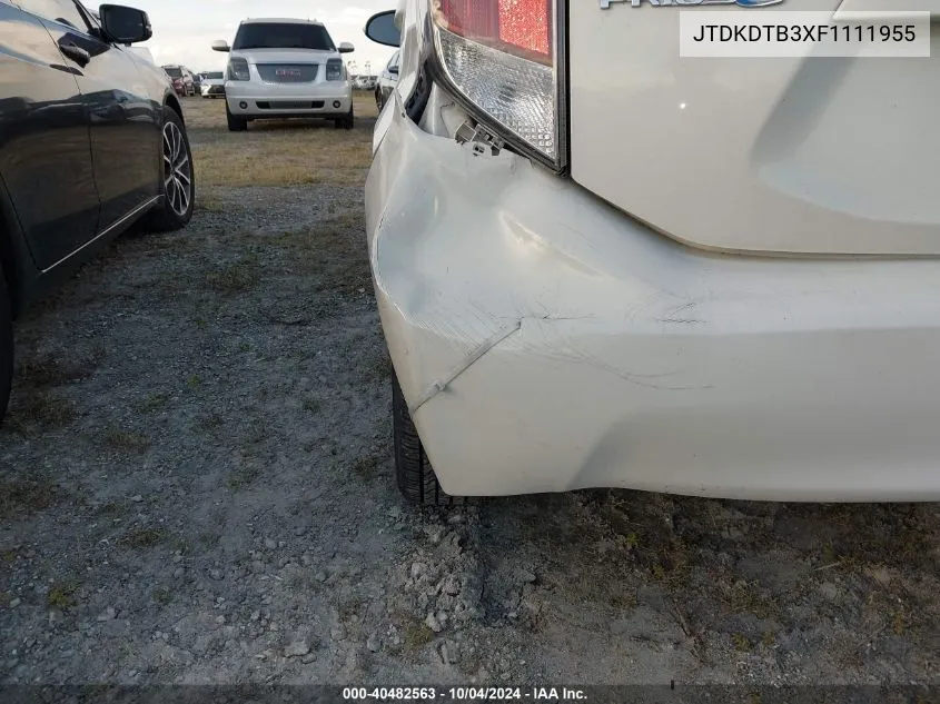 JTDKDTB3XF1111955 2015 Toyota Prius C