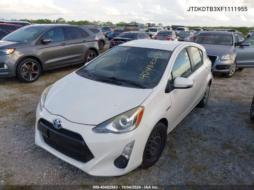 JTDKDTB3XF1111955 2015 Toyota Prius C