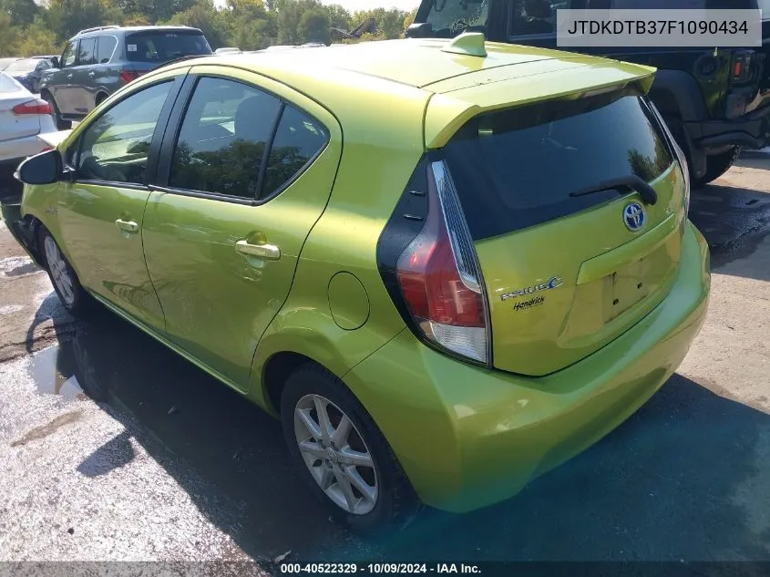 JTDKDTB37F1090434 2015 Toyota Prius C Three