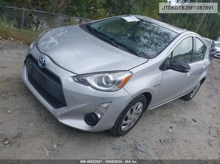 2015 Toyota Prius C One VIN: JTDKDTB39F1087891 Lot: 40523627