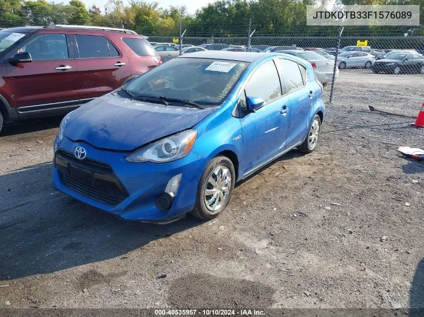 2015 Toyota Prius C Three VIN: JTDKDTB33F1576089 Lot: 40535957