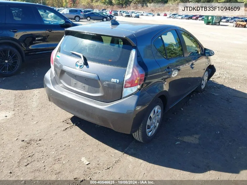 JTDKDTB33F1094609 2015 Toyota Prius C Two