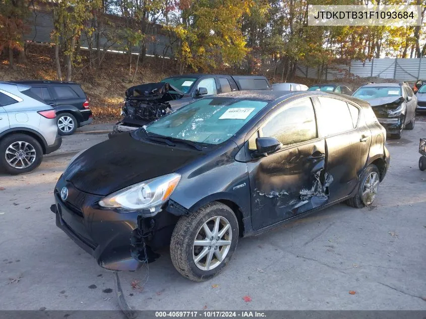 2015 Toyota Prius C Three VIN: JTDKDTB31F1093684 Lot: 40597717