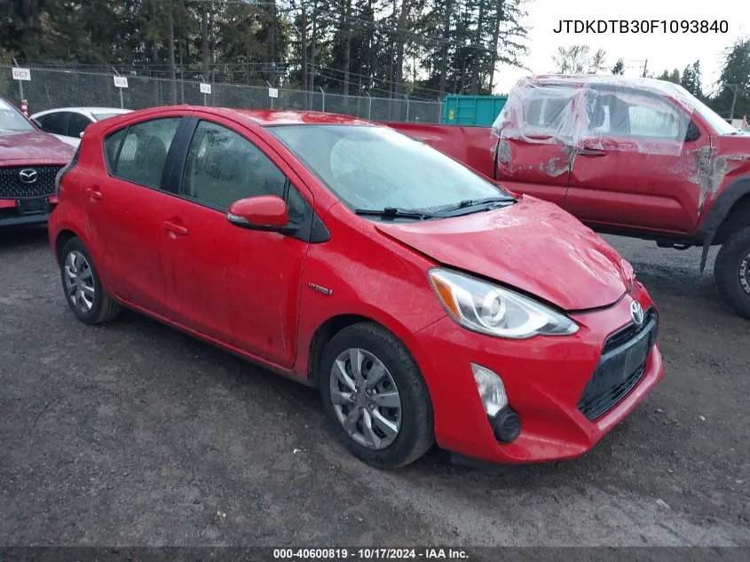 JTDKDTB30F1093840 2015 Toyota Prius C One