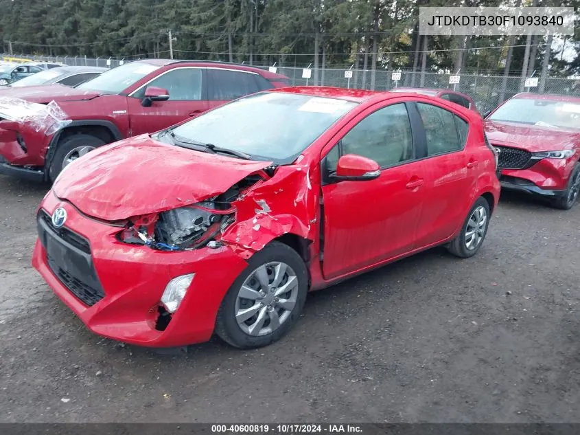 JTDKDTB30F1093840 2015 Toyota Prius C One