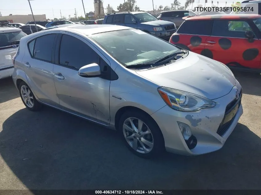 2015 Toyota Prius C Four VIN: JTDKDTB35F1095874 Lot: 40634712