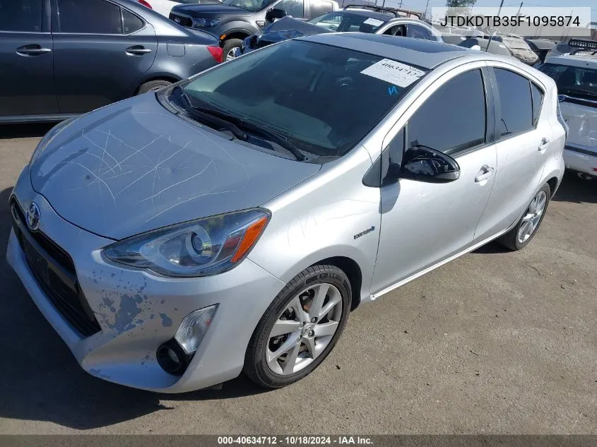 2015 Toyota Prius C Four VIN: JTDKDTB35F1095874 Lot: 40634712