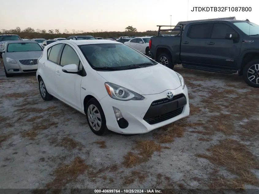 JTDKDTB32F1087800 2015 Toyota Prius C One