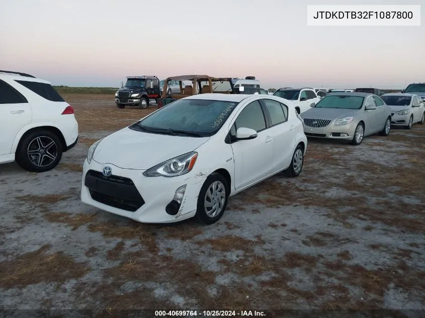 2015 Toyota Prius C One VIN: JTDKDTB32F1087800 Lot: 40699764