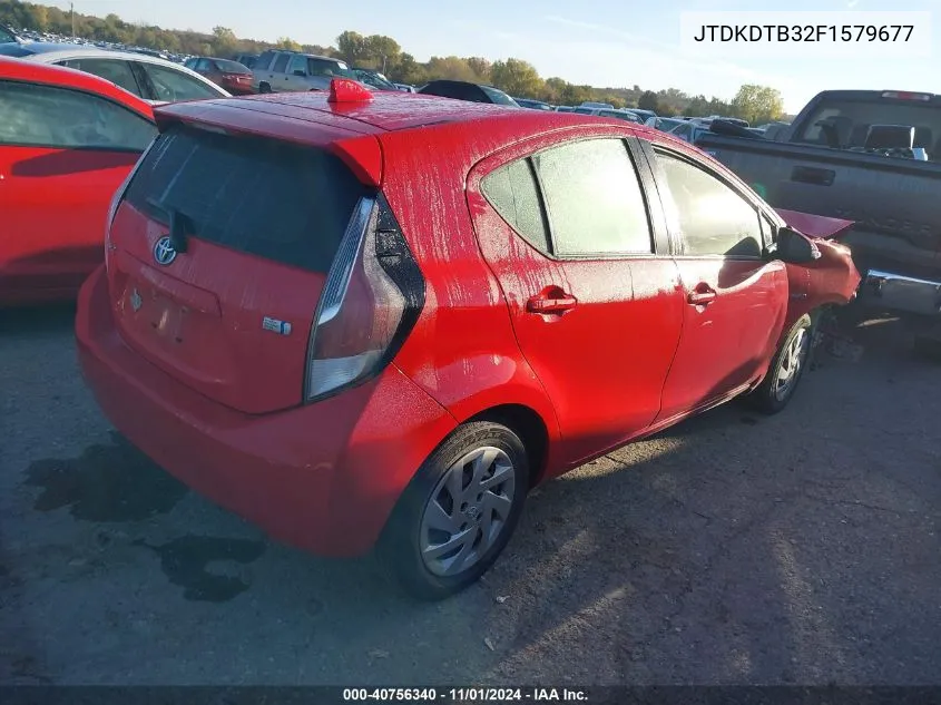 JTDKDTB32F1579677 2015 Toyota Prius C Two