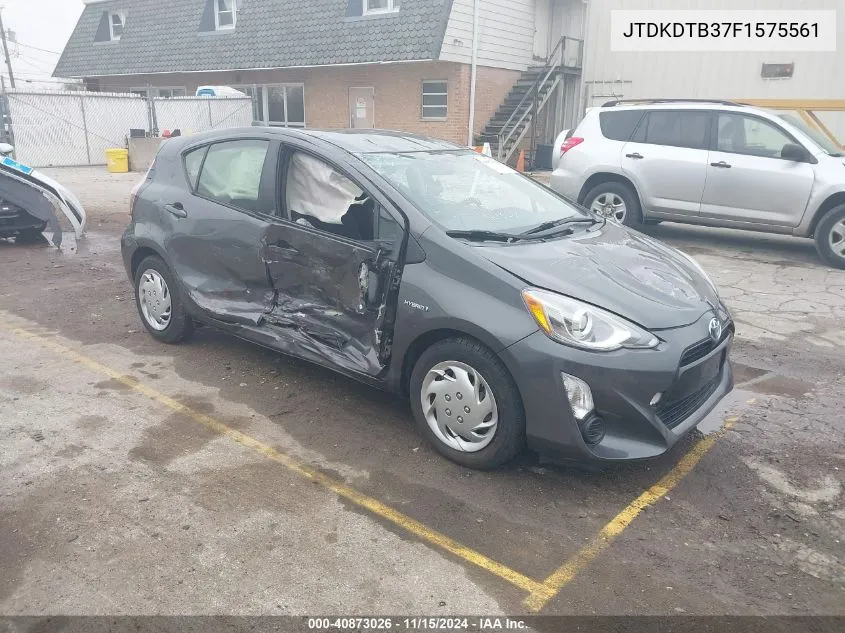 2015 Toyota Prius C Two VIN: JTDKDTB37F1575561 Lot: 40873026