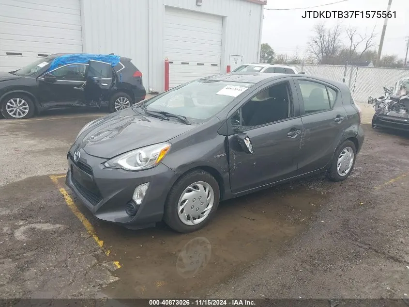 2015 Toyota Prius C Two VIN: JTDKDTB37F1575561 Lot: 40873026