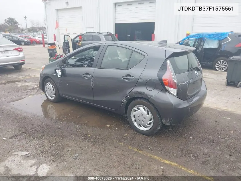 2015 Toyota Prius C Two VIN: JTDKDTB37F1575561 Lot: 40873026