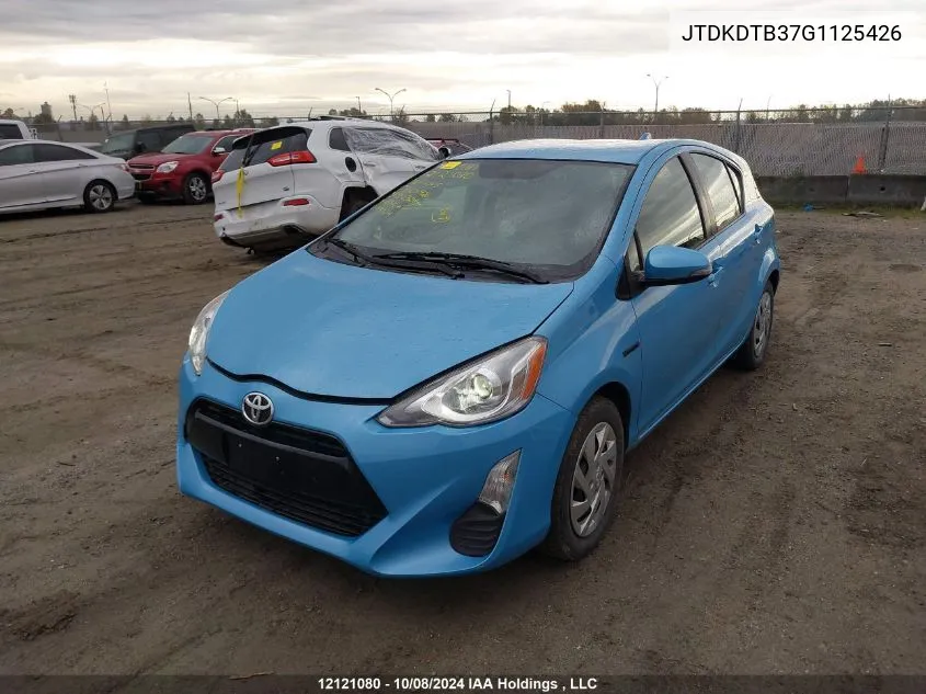 JTDKDTB37G1125426 2016 Toyota Prius C