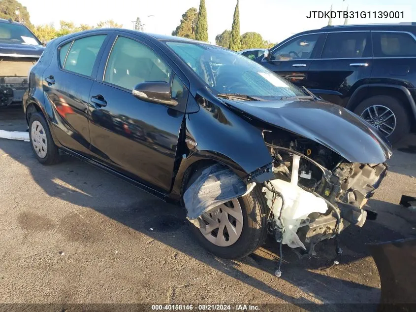 JTDKDTB31G1139001 2016 Toyota Prius C