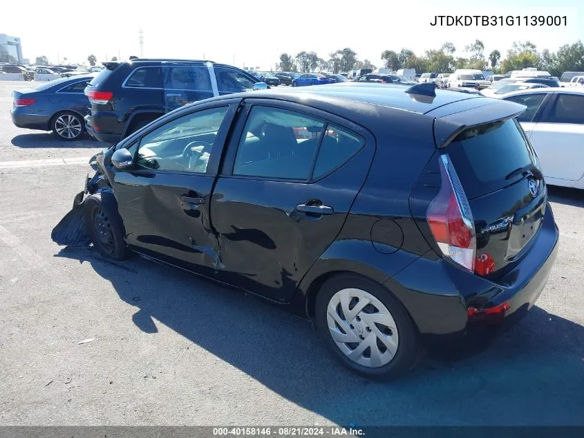 JTDKDTB31G1139001 2016 Toyota Prius C