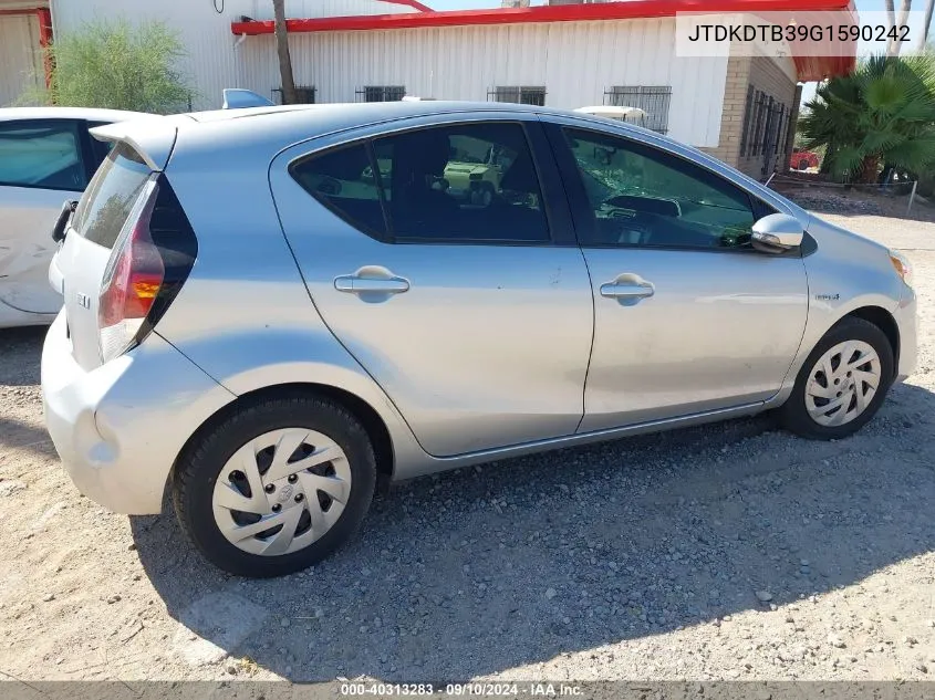 JTDKDTB39G1590242 2016 Toyota Prius C