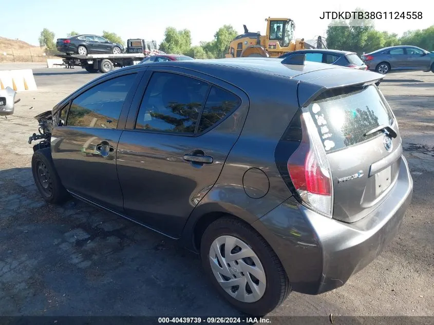 JTDKDTB38G1124558 2016 Toyota Prius C