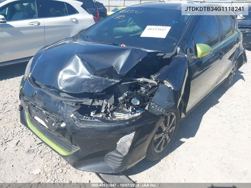 JTDKDTB34G1118241 2016 Toyota Prius C