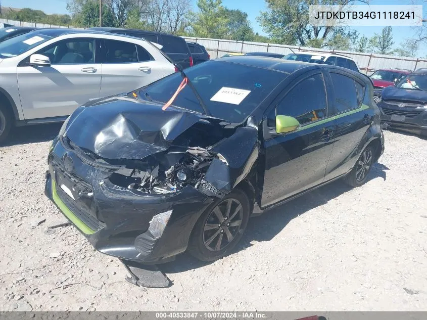 JTDKDTB34G1118241 2016 Toyota Prius C