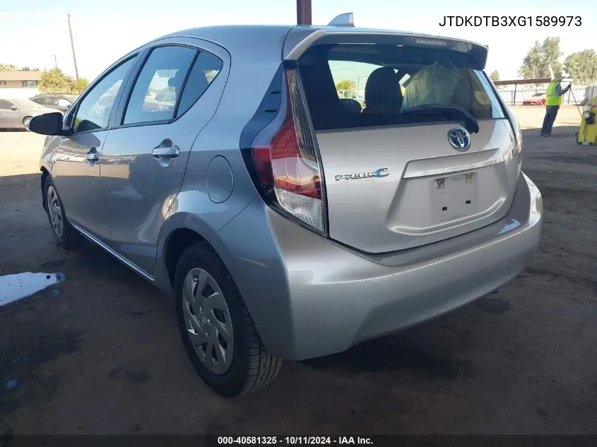 JTDKDTB3XG1589973 2016 Toyota Prius C