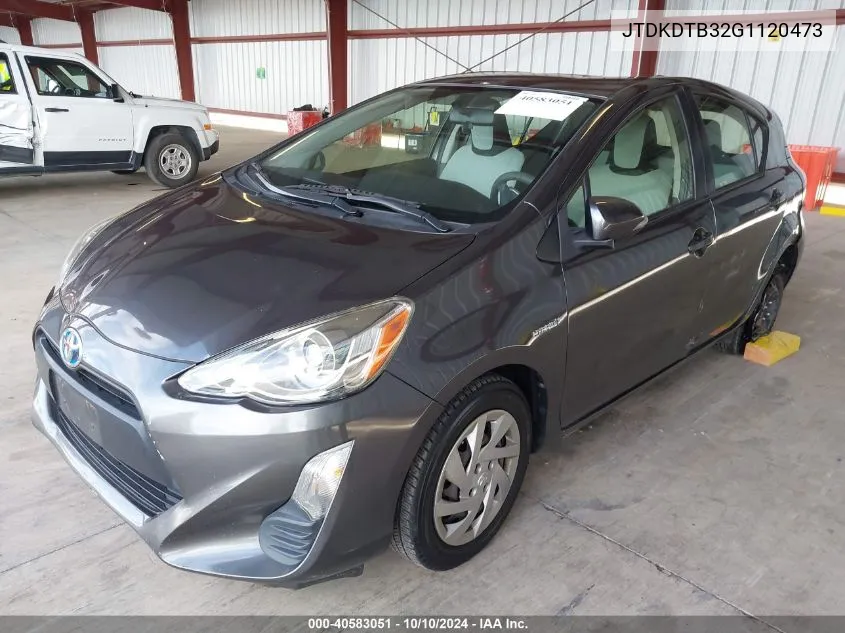 JTDKDTB32G1120473 2016 Toyota Prius C One