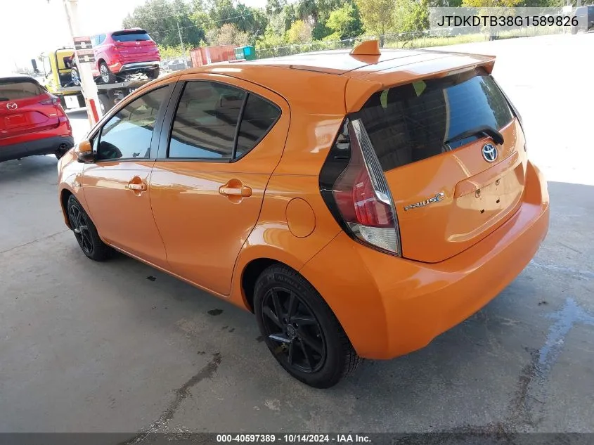 JTDKDTB38G1589826 2016 Toyota Prius C One