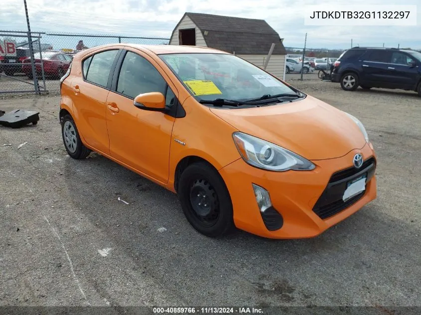 2016 Toyota Prius C Two VIN: JTDKDTB32G1132297 Lot: 40859766