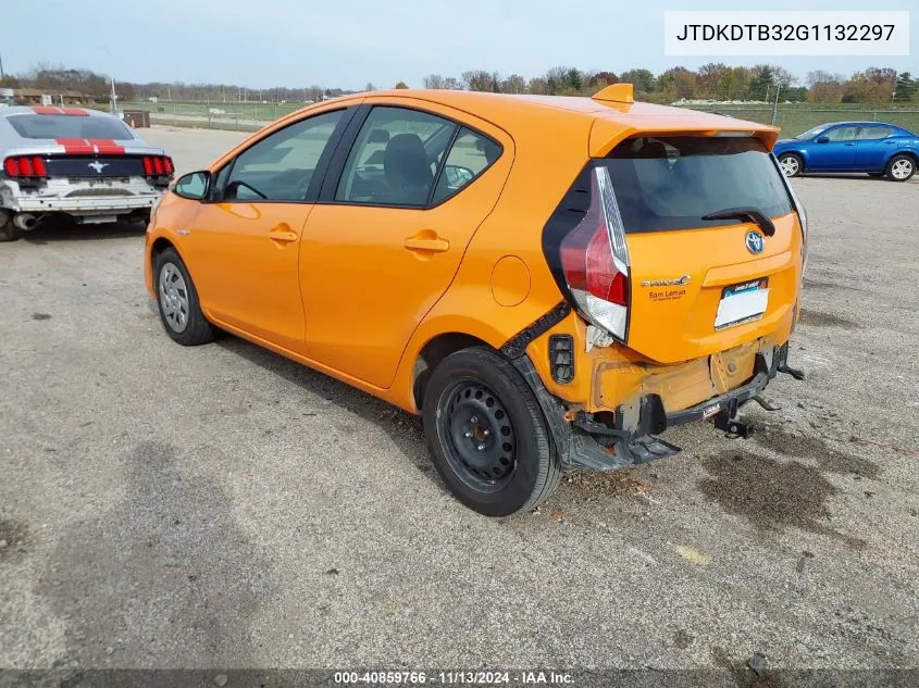 2016 Toyota Prius C Two VIN: JTDKDTB32G1132297 Lot: 40859766