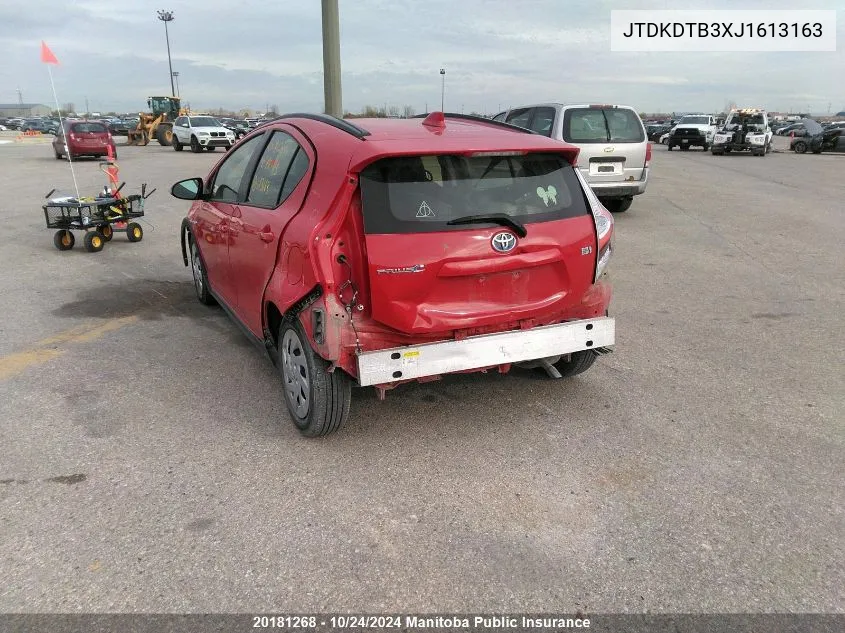 JTDKDTB3XJ1613163 2018 Toyota Prius C