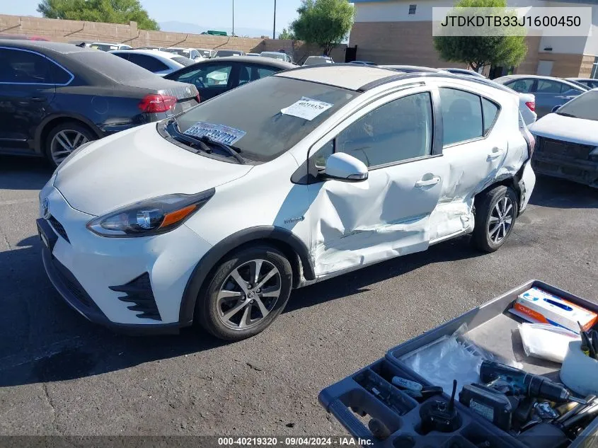 2018 Toyota Prius C One VIN: JTDKDTB33J1600450 Lot: 40219320