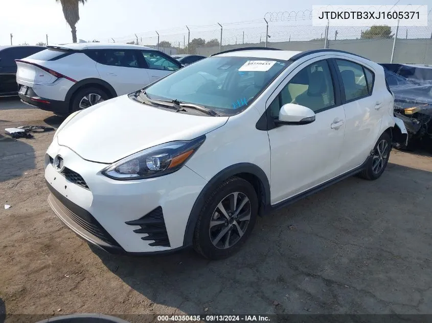 2018 Toyota Prius C One VIN: JTDKDTB3XJ1605371 Lot: 40350435