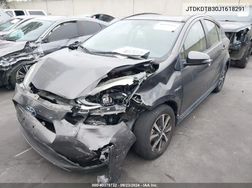 JTDKDTB30J1618291 2018 Toyota Prius C Two