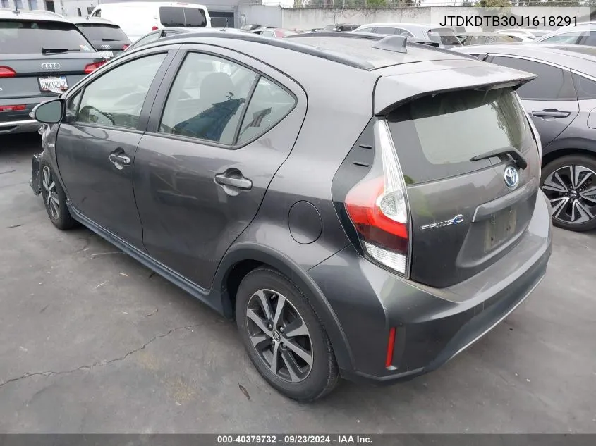 JTDKDTB30J1618291 2018 Toyota Prius C Two