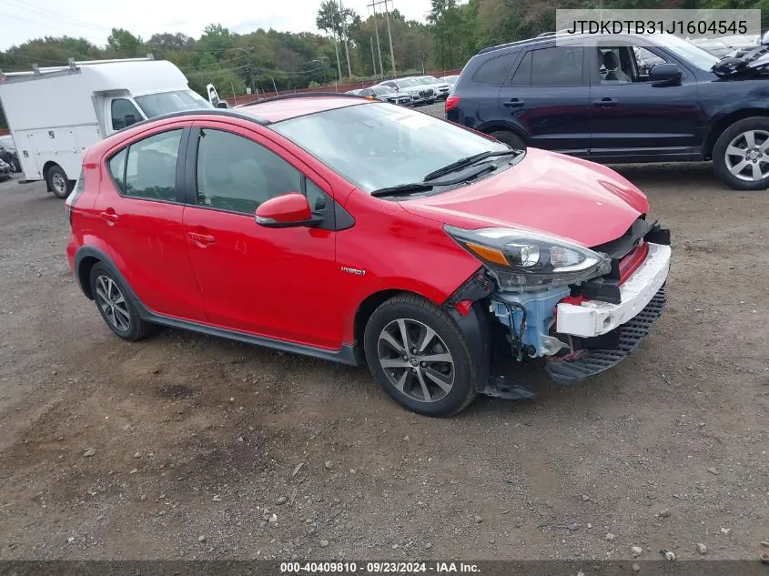 JTDKDTB31J1604545 2018 Toyota Prius C One