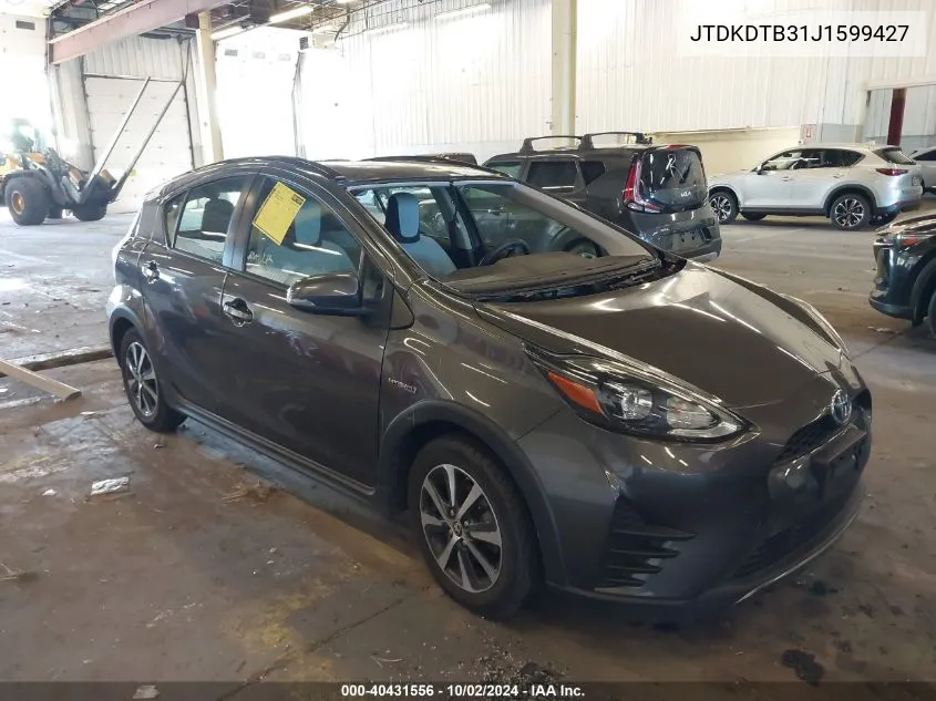 2018 Toyota Prius C One VIN: JTDKDTB31J1599427 Lot: 40431556