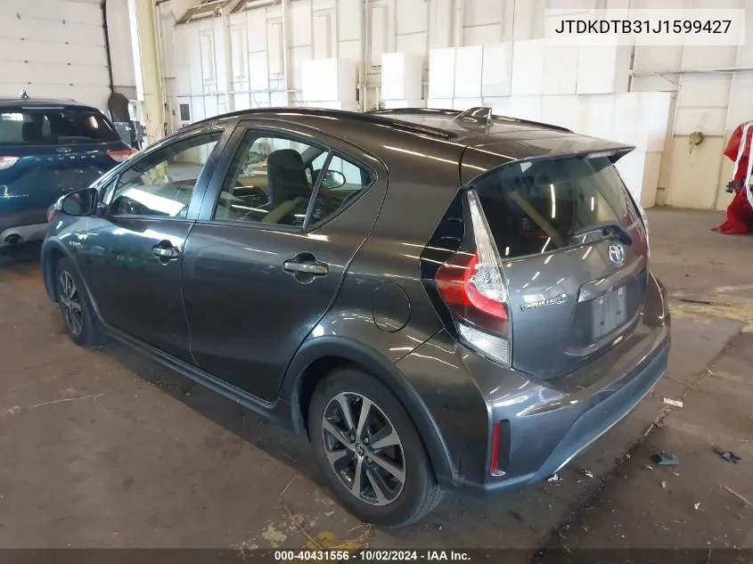 2018 Toyota Prius C One VIN: JTDKDTB31J1599427 Lot: 40431556