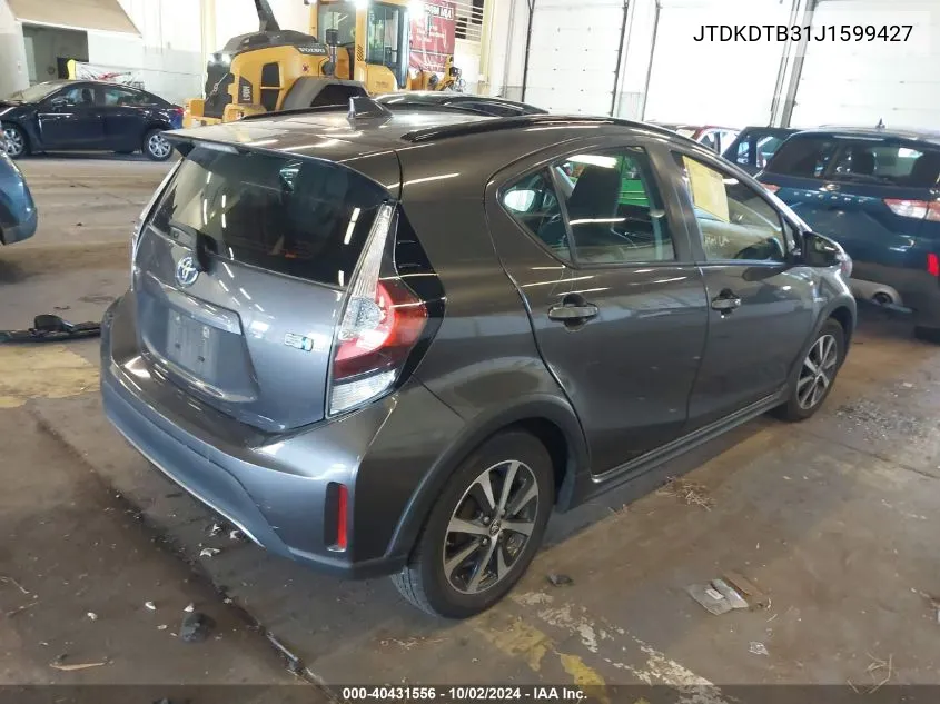 2018 Toyota Prius C One VIN: JTDKDTB31J1599427 Lot: 40431556