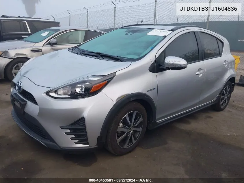 JTDKDTB31J1604836 2018 Toyota Prius C One