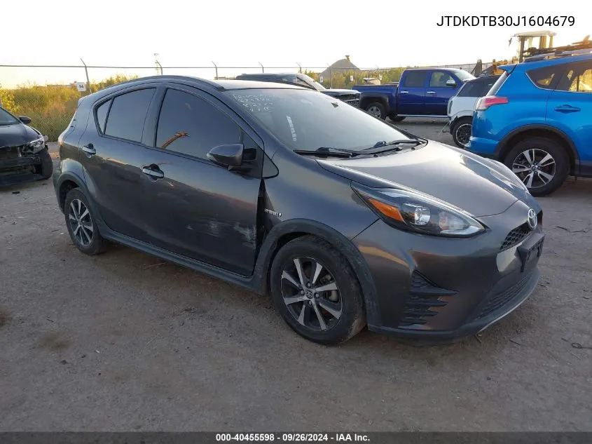 2018 Toyota Prius C One VIN: JTDKDTB30J1604679 Lot: 40455598