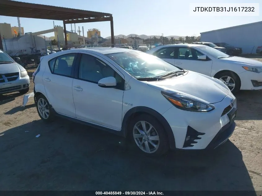 JTDKDTB31J1617232 2018 Toyota Prius C Four