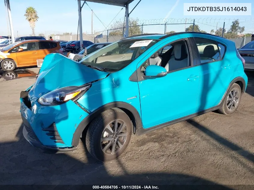 2018 Toyota Prius C VIN: JTDKDTB35J1614043 Lot: 40584705