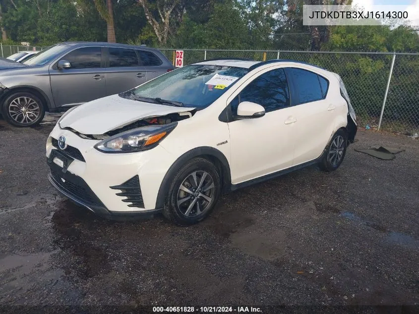 2018 Toyota Prius C VIN: JTDKDTB3XJ1614300 Lot: 40651828