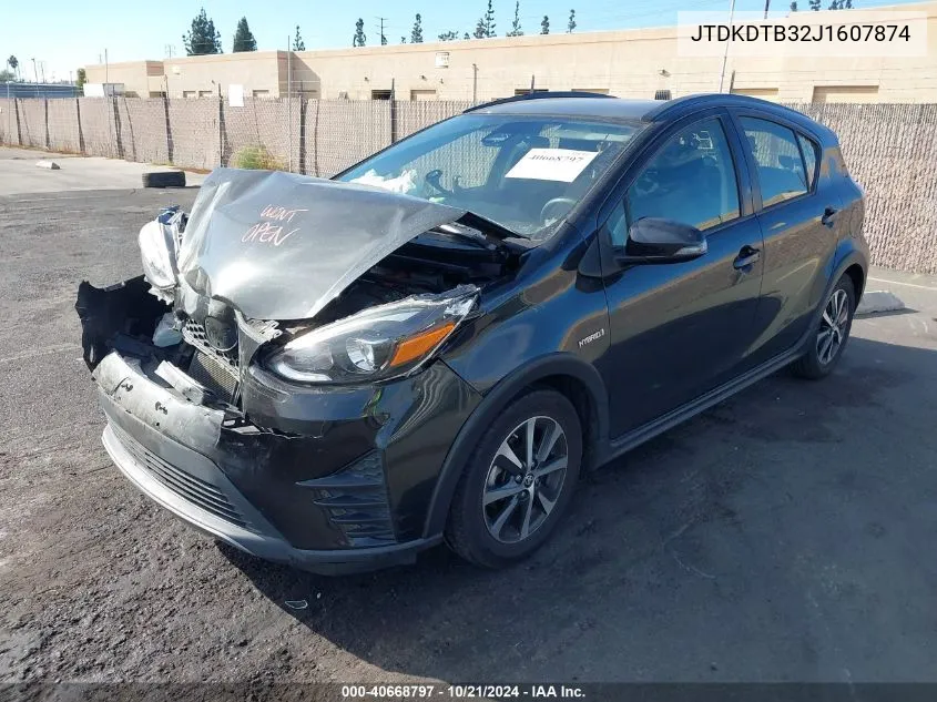 2018 Toyota Prius C Two VIN: JTDKDTB32J1607874 Lot: 40668797