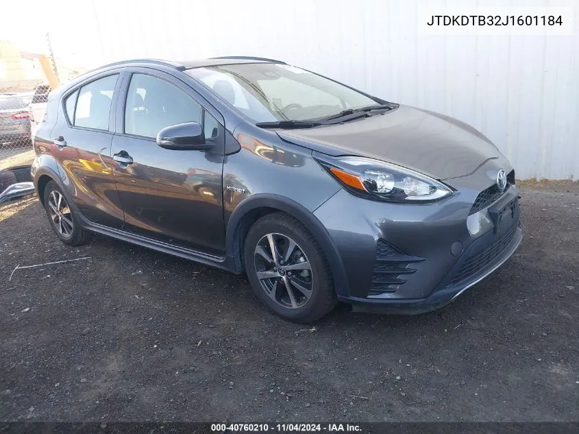 2018 Toyota Prius C Two VIN: JTDKDTB32J1601184 Lot: 40760210