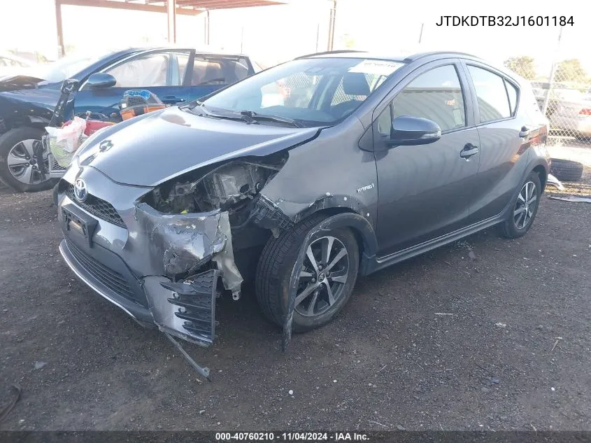 2018 Toyota Prius C Two VIN: JTDKDTB32J1601184 Lot: 40760210