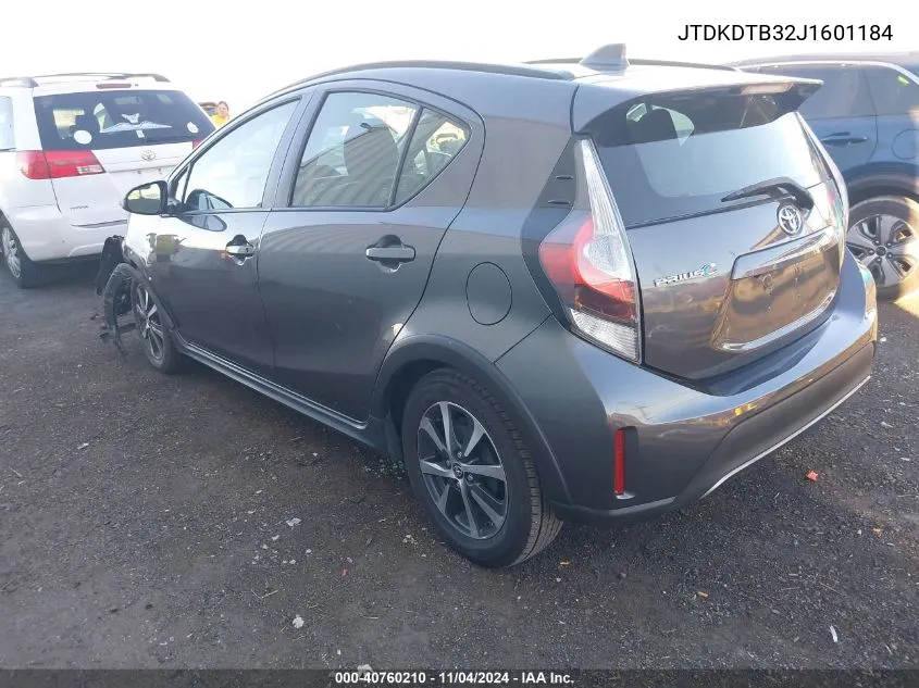 2018 Toyota Prius C Two VIN: JTDKDTB32J1601184 Lot: 40760210