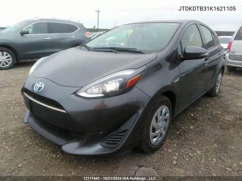 JTDKDTB31K1621105 2019 Toyota Prius C